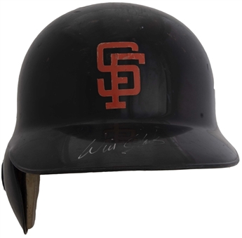 1990 Will Clark Game Used & Signed San Francisco Giants Batting Helmet (Beckett) 